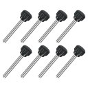 uxcell 8個 M5 x 40mm ニュート付きクランピングノブ 304ステンレススチールサムスクリュークランピングノ茶色ドハンドスレッドハンドボルトスタッ...