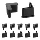 uxcell 12個1" x 1"ラバーフットパッドカバー L字型家具角パッドレッグキャップエンドカバーフロアプロテクターアン チスリップアングルアイアンシェルビング用 黒