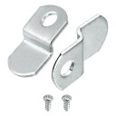 uxcell 100個1/8"オフセットキャンバスクリップ ピクチャーフレーミングミラークリップZ形状キャンバスペイントマウントクリップ 1つ 取り付け穴付きネジ付き シルバー
