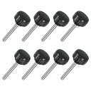 uxcell 8個 M4 x 30mm ニュート付きクランピングノブ 304ステンレススチールサムスクリュークランピングノ茶色ドハンドスレッドハンドボルトスタッ...