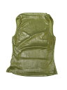 Allegra K レディース メタリックタンクトップ ノースリーブ スリムフィット ハロウィン クラブ パーティー 光沢トップ 金色 M