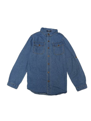 Allegra K CIMUK レディース デニムジャケット 長袖 ボタンダウン ポケット付き ジーンズジャケット シャツ ブルー S Allegra K CIMUK レディース デニムジャケット 長袖 ボタンダウン ポケット付き ジーンズジャケット シャツ ブルー S