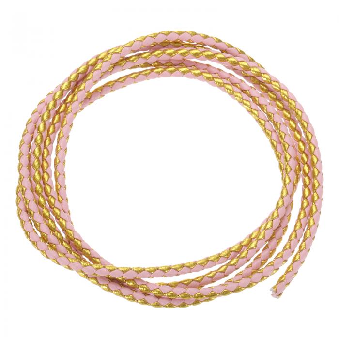 uxcell 編み込みレザーコード 丸型レザーストラップ ソフト宝石レザーロープ 宝石作り ネクタイ作り ネ..