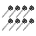 uxcell 8個M4 x 35mmノブ 304ステンレス鋼サムネジクランプノブ 丸い手ねじ付きハンドボルトスタッドノブ14mm 機械用
