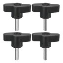 uxcell 4個のクランピングスクリューノブ M5 x 20mmメトリック304ステンレススチールT字型サムスクリューハンドル クイックリムーブハンド締めノブ...