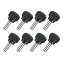 uxcell 8個 M5 x 15mm ニュート付きクランピングノブ 304ステンレススチールサムスクリュークランピングノ茶色ドハンドスレッドハンドボルトスタッ...