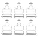 uxcell 全体バックル 6セット レトロメタルサスペンダー交換バックル38mm(1-1/2")内幅 ズボン コッ トンジャケット ジーンズ用 シルバートーン