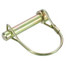 uxcell リンチピン トレーラーピン 丸型リンチピン リング付き ボート カヤック カヌー トレーラー トラクター トロリー用 10mm x 50mm 金色 1個(4)