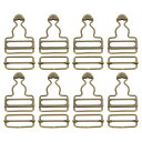 uxcell 全体バックル 8セット レトロメタルサスペンダー交換バックル32mm(1-1/4")内幅 ズボン コッ トンジャケット ジーンズ用 ブロンズトーン