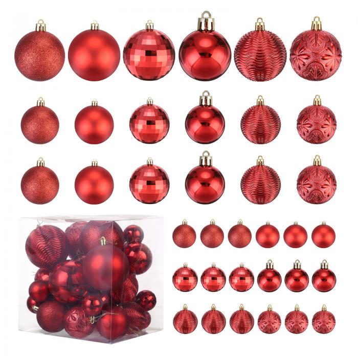 uxcell クリスマスボールオーナメント クリスマスツリーデコレーションボール 装飾用 結婚式 休日 クリ..