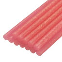 uxcell ミニホットグルースティック グルーガン用 7mm x 100mm グリッターライトレッド 12本(4)