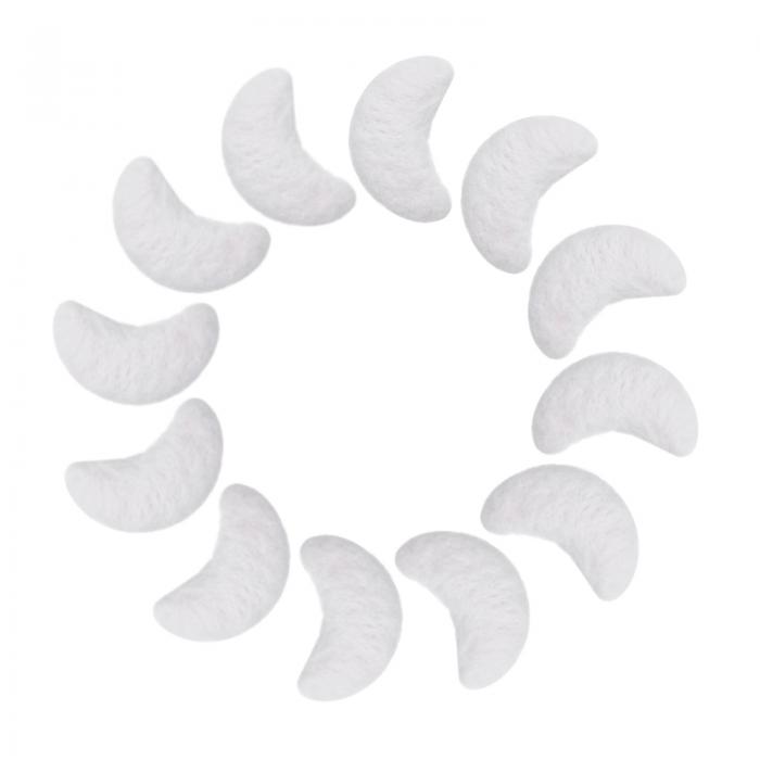 uxcell フェルトムーンクラフト ポンポンの縫製 手作りウールフェルトシート DIYアートや工芸品 裁縫手芸 クリスマスの装飾用 ホワイト 3 cm 15個