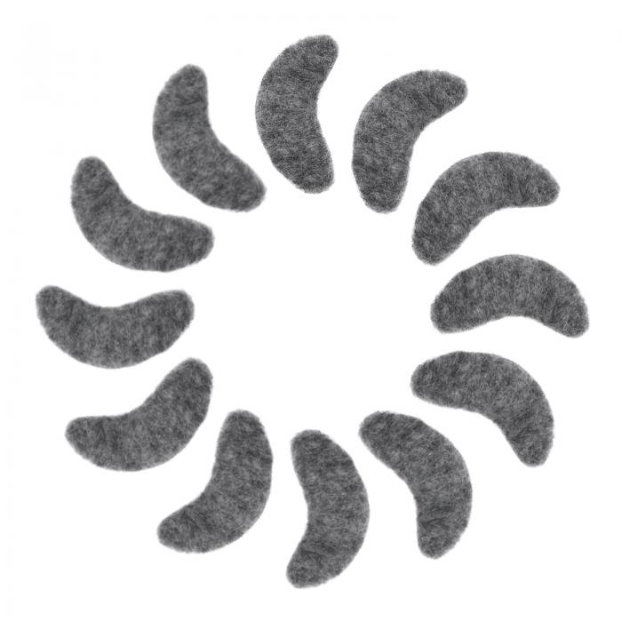 uxcell フェルトムーンクラフト ポンポンの縫製 手作りウールフェルトシート DIYアートや工芸品 裁縫手芸 クリスマスの装飾用 グレー 3 cm 15個