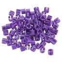 uxcell 衣類ハンガーマーカーナンバー52 タグ 3-5mm ロッドに適合 パープル ガーメント クロージング カラーコーディング 100個入り
