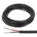 uxcell レッド黒ワイヤー2ピン延長ケーブルコード電線22 AW G並列ワイヤー酸素フリー銅10フィート長LEDストリップライト用
