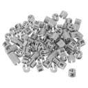 uxcell 衣類ハンガーマーカーナンバー28タグ3-5mmロッド用オイスターグレー 衣類カラーコーディング用 100個入り