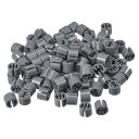 uxcell 3.5mmロッドに適した服掛けマーカー ブ ランク グレー 300個入り