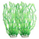 CAPASTEC 大型水槽用プラスチック植物、高い水槽用植物、魚のための大型プラスチック植物、20.47インチの高さ(緑、2個セット)