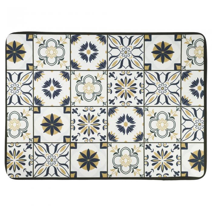 CAPASTEC 水切りマット 速乾吸水マット 食器乾燥マット 丸めて収納 皿置き 速乾性 柔らかい 滑り止め 1..