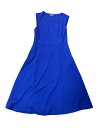 Allegra K 女性用ノッチVネックドレス エレガントなワークオフィスAラインドレス ポケット付き レディース ロイヤルブルー L(4)