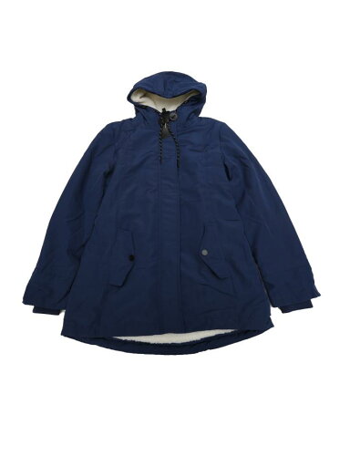Allegra K レディース パーカーコート タイウエストポケット フェイクファー フード付きジャケット ネイビーブルー L Allegra K レディース パーカーコート タイウエストポケット フェイクファー フード付きジャケット ネイビーブルー L