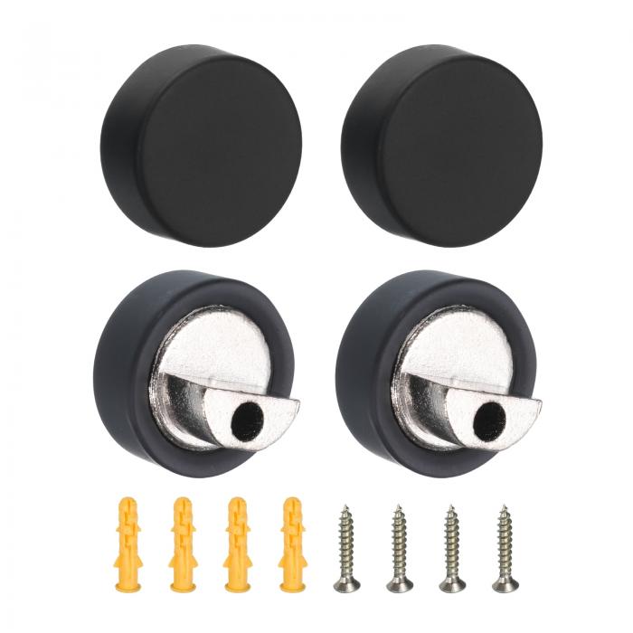 uxcell ミラーフロー ティングガラスクリップ 亜鉛合金 ミラー壁掛けホルダー ミラーガラス吊り下げブ ラケット ガラス取り付け用丸型クリップ 浴室ミラー固...