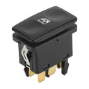 X AUTOHAUX Volkswagenに対応ゴルフII 1983-1992用のフロントリアパッセンジャーサイドパワーウィンドウスイッチウィンドウコントロールスイッチNo.191959855 ブラック