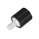 uxcell M3スレッドラバーマウント 振動アイソレータ スタッド付き円筒形ショックアブソーバー 8 x 8mm