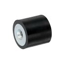 uxcell 15 x 15mm M4スレッド女性用ラバーマウント 振動アイソレータ アンチ振動パッドフラットサイレントブロックベースブロックの代わり