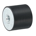 uxcell 40 x 35mm M10スレッド女性用ラバーマウント 振動アイソレータ アンチ振動パッドフラットサイレントブロックベースブロック置き換え