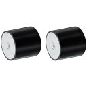 uxcell 2個 60 x 60mm M10スレッド女性用ラバーマウント 振動アイソレータ アンチ振動パッドフラットサイレントブロックベースブロック置き換え
