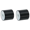 uxcell 2個60 x 60mm M12スレッド女性用ゴムマウント 振動アイソレータ アンチ振動パッドフラットサイレントブロックベースブロックの代わり