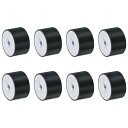 uxcell 8個40 x 25mm M8スレッド女性用ラバーマウント 振動アイソレータ アンチ振動パッドフラットサイレントブロックベースブロック