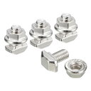 uxcell M5x10mm TスロットドロップインボルトおよびM5六角フランジナットセット 30セット槌ヘッドTボルトT字スタッドスライディングスクリュー 20シリーズアルミニウムプロファイル用