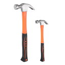 uxcell クロー槌セット 9Oz 18Oz たんぞう鋼 ストレートリップクローネイル槌 ファイバーグラスハンドル付き フレーミング槌 木工DIYの修理用 レ...