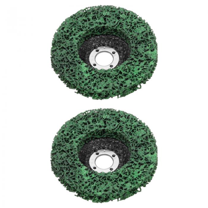 uxcell 2個のストリップディスク ストリッピングホイール 4" x 5/8" ストリッピングディスクホイール ..