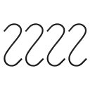uxcell 4個のロングSフック4