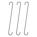 uxcell 3個の長いSフック16