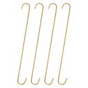 uxcell 4個の長いSフック16