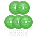 uxcell 5パック ガラスカッティングディスク 4.5 " アングルグラインダー用 7/8 " ダイヤモンドカッティングディスク 超薄型ノコギリ刃 カット 研磨 ジェイド 水晶 タイル セラミック