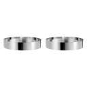 uxcell 2個セットの丸いケーキリング 10 x 2