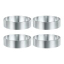 uxcell 4個セット 丸いケーキリング 直径7cm×高さ2cm ステンレス製 パティシエリング ムース デザートリング ミラーコーティング ベーキング 調理...