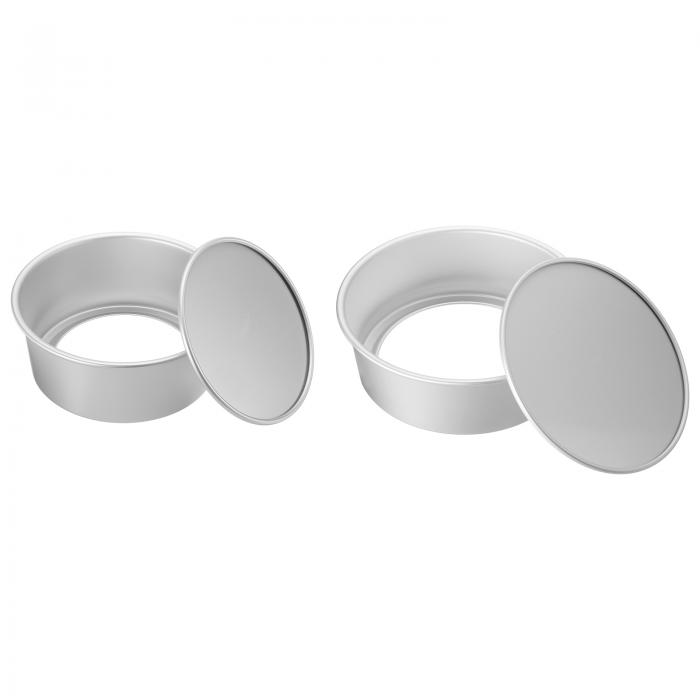 uxcell 取り外し可能な底付き丸型ケーキ型 7