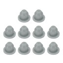 uxcell 10個の穴栓3/16インチ(5.3 mm)ボタン栓4.5mm穴に適合 スナップインロック穴チューブ栓ジェルチューブ防水栓チューブ栓 グレー