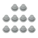 uxcell 10個のホールプラグ 1/4インチ(6.8mm)ボタンプラグ 5-5.5mmの穴に適合 スナップインロック穴チューブプラグ ゲルチューブ防水プラグ チューブプラグ グレー