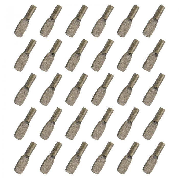 uxcell 棚サポートペグ 6mm 棚ピン 60個 棚ホルダーサポートペグ キッチン家具 本棚 ディスプレイキャビネット ワードローブ用 (ブロンズ)