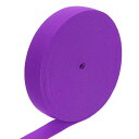 uxcell 伸縮バンド 1" x 15ヤード スト レッチニット伸縮バンド 縫製 ウィッグ ウエストバンド パンツ クラフト DIY 用布製伸縮バンド(パープル)