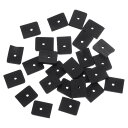 uxcell シリコンエンドキャップ 40個10mm - シリコンプラグは コルセットポリエステルボニング用に縫製 ウェディングドレス (黒)