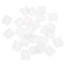 uxcell シリコンエンドキャップ 60個12mm - シリコンプラグは 縫製用コルセットポリエステルボニングに適しています。ウェディングドレス 用(ホワイト)