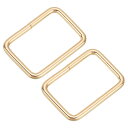 uxcell 10個 入り メタル長方形リング 1 1/2 x 1